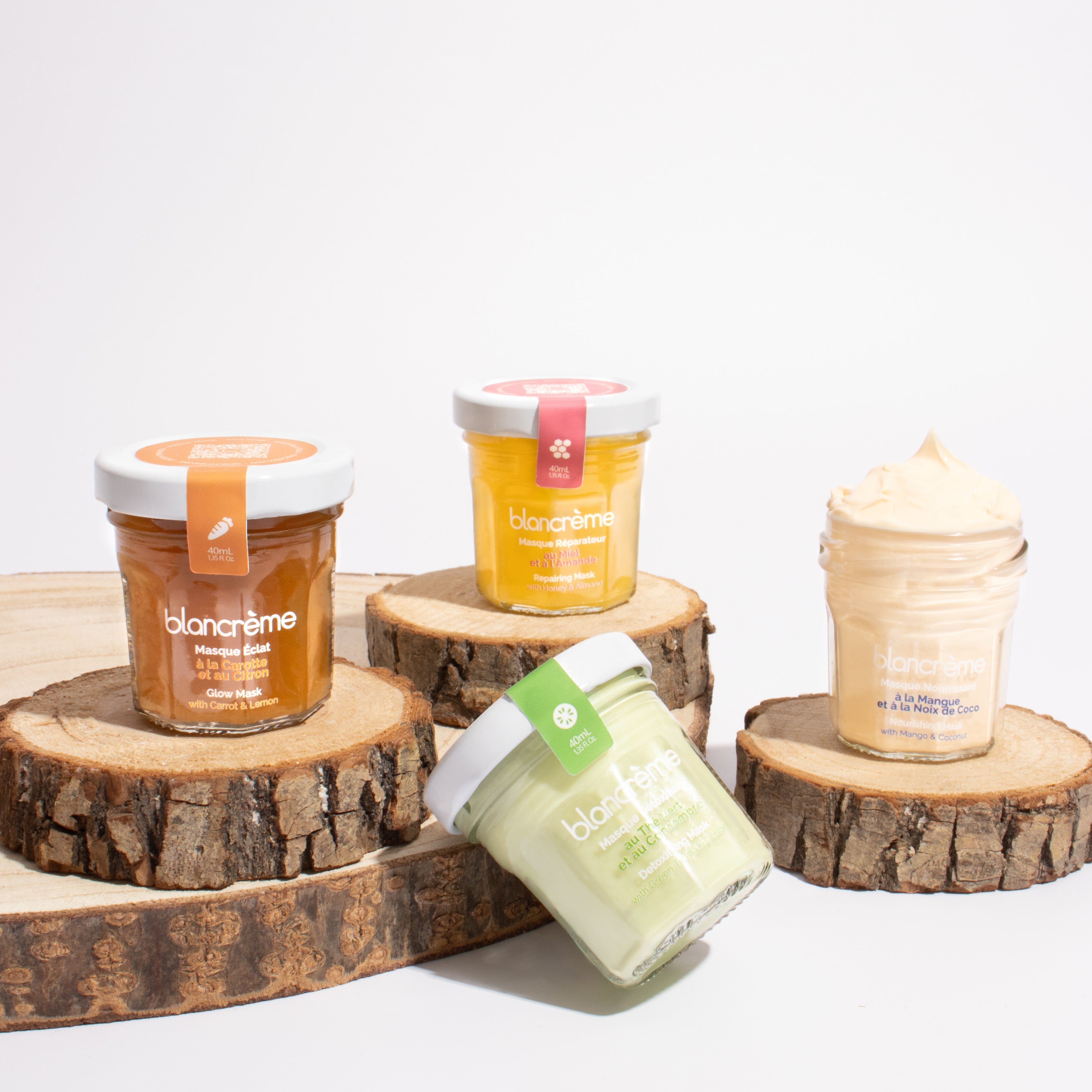 BLANCREME - Lot De 2 Masques Visage Crème à La Mangue Nourrissante 40 Ml - Neuf