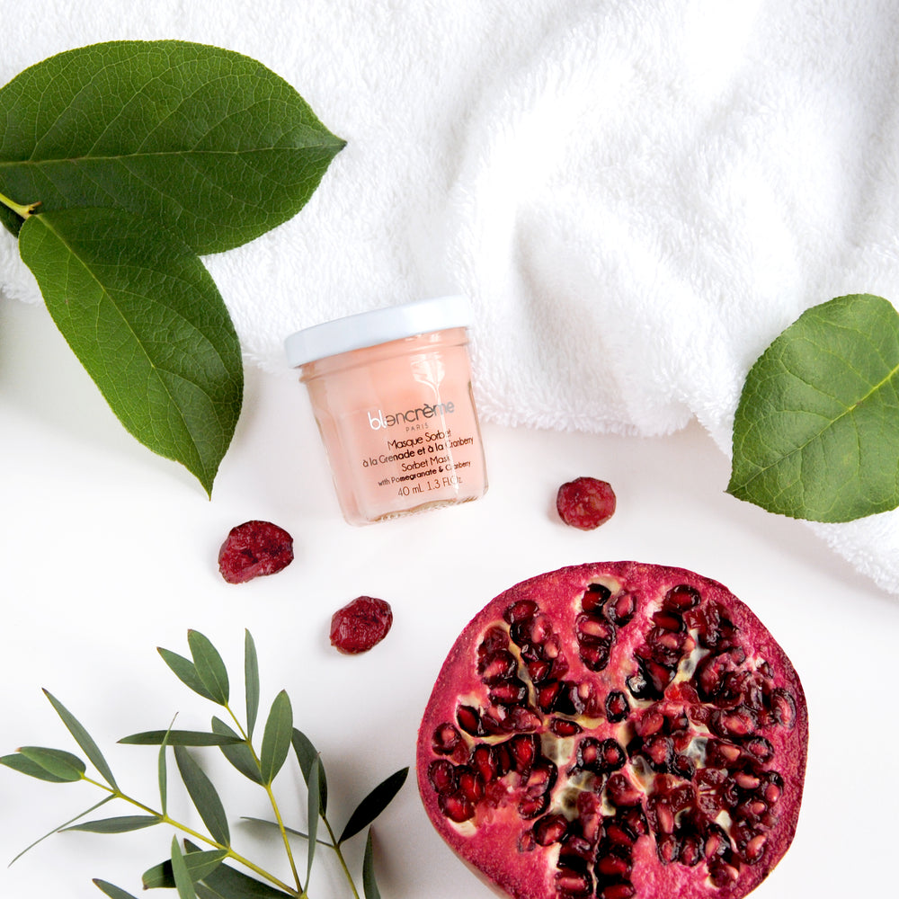 Masque visage sorbet Grenade & cranberry