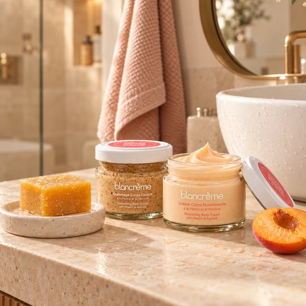 Trio Corps Pêche & Abricot – Coffret de Noël