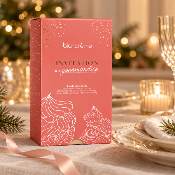 Trio Corps Pêche & Abricot – Coffret de Noël