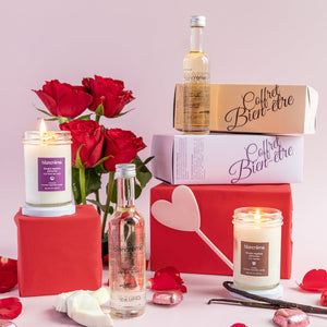 Univers Saint Valentin avec les différents produits
