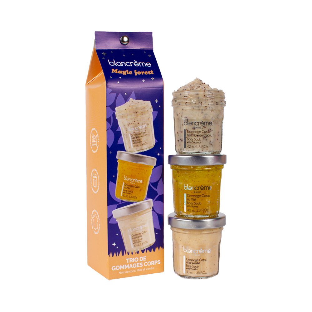 Trio de gommages Corps Gourmands - Collection Magic Forest