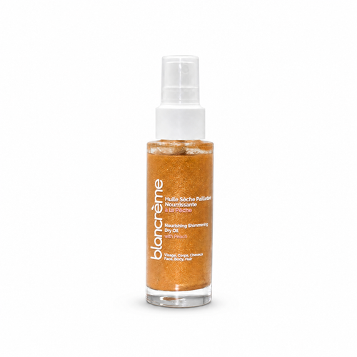 🎁 Huile sèche pailletée nourrissante - Pêche (100% off)
