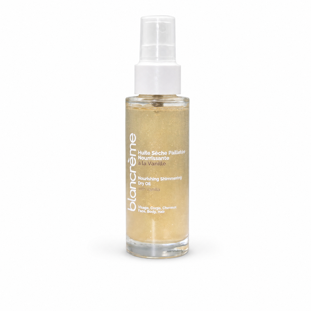 🎁 Huile sèche pailletée nourrissante - Vanille (100% off)