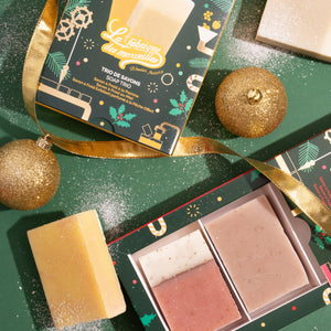 Trio savons pour le corps - Fraise, Pamplemousse & Coco