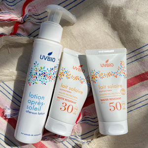 Kit Voyage - Lait solaire SPF50 en 50ml, Lait solaire SPF30 en 50ml & lotion après soleil