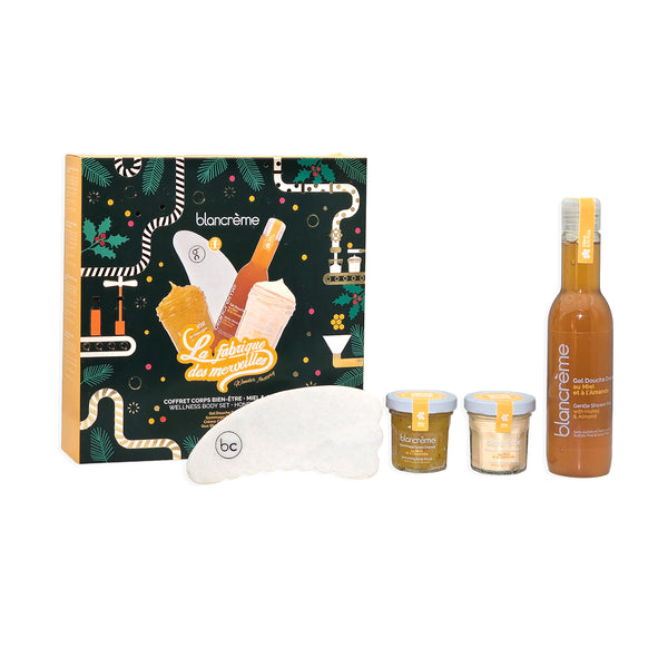 Coffrets bien être corps - Gua Sha - Miel & Amande