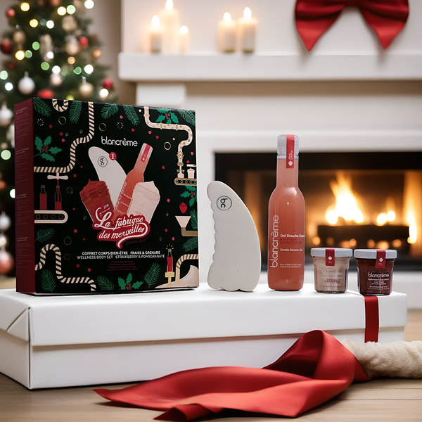 Coffrets bien être corps - Gua Sha - Fraise & Grenade