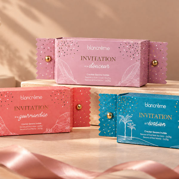 Cracker de 4 mini savons artisanaux Pomme & Pamplemousse