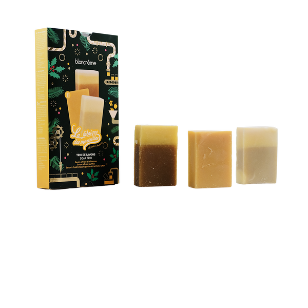 Trio savons pour le corps - Pomme, Miel & Pêche